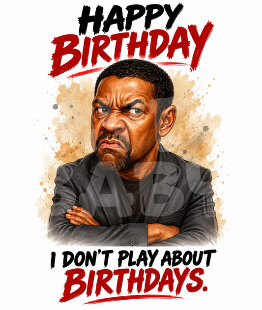 Funny Birthday Card for Him – Angry Face Card with Attitude – Hilarious Card for Men – Printed Sarcastic Greeting Card