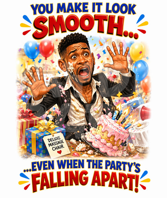 Funny Chaos Birthday Card – Inspired by Cool Party Meltdown – Hip Hop R&B Vibes – Hilarious Birthday Card for Him or Her
