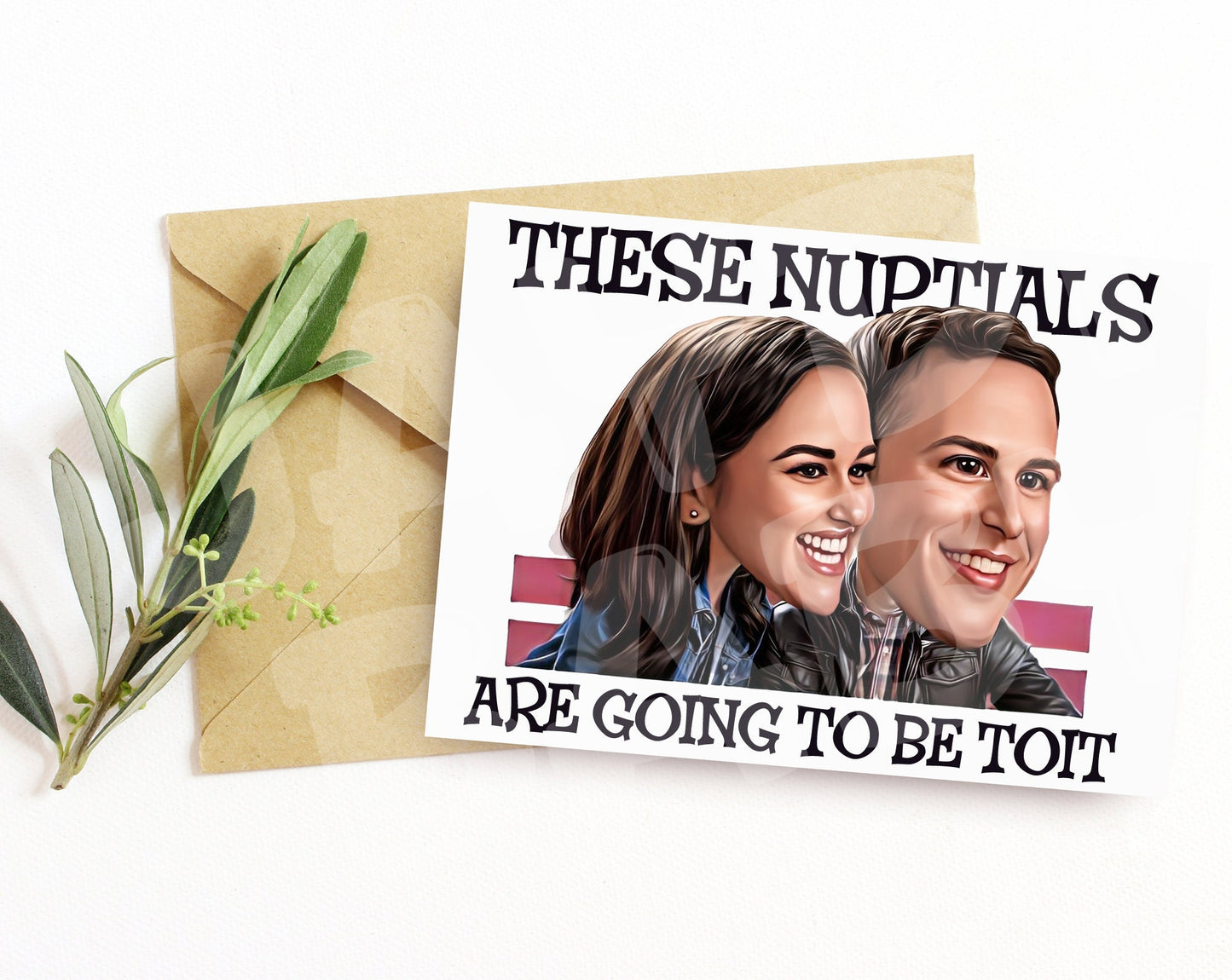 Funny Engagement Card for Couple – Brooklyn-Inspired Parody – Cute “I Love You” Wedding or Party Greeting