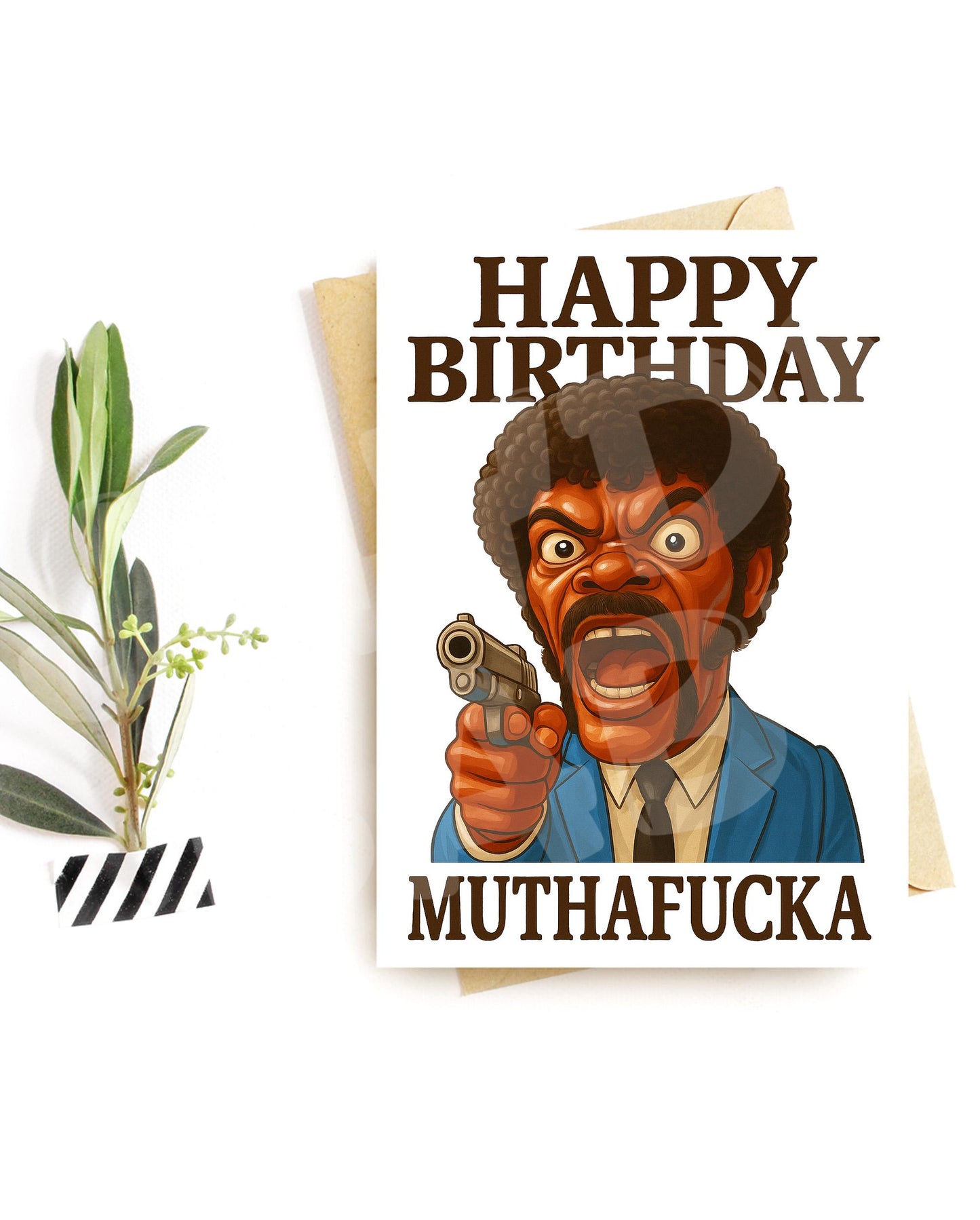 Funny Explicit Birthday Card – Cult Film Parody – Bold Greeting for Adult Friends – Hilarious Card with Attitude and Edge