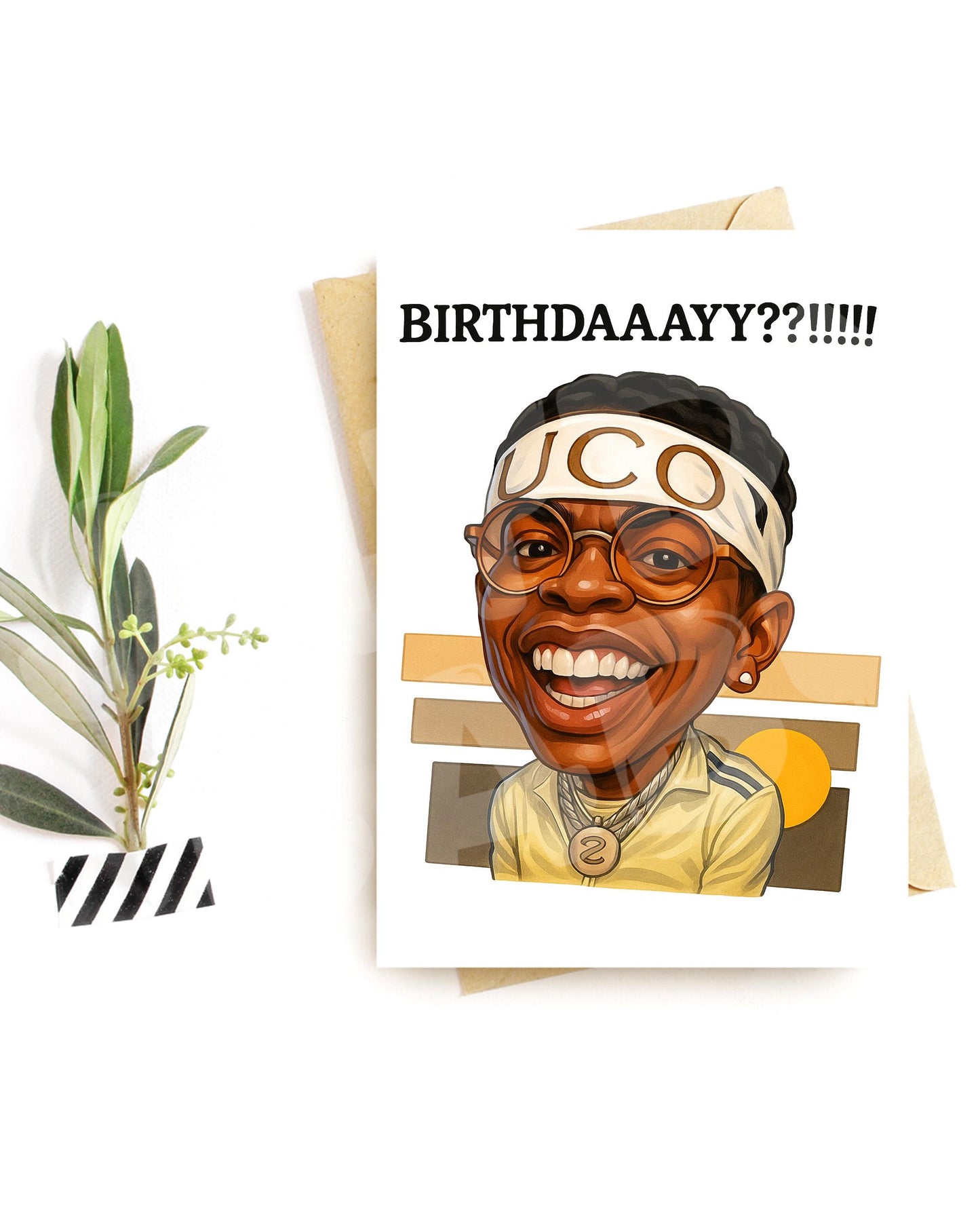 Funny Birthday Card for Him or Her – Hilarious Guy with Glasses – Retro Swag Happy Birthday Greeting