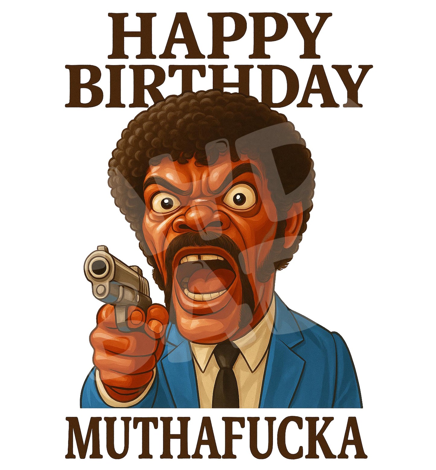 Funny Explicit Birthday Card – Cult Film Parody – Bold Greeting for Adult Friends – Hilarious Card with Attitude and Edge