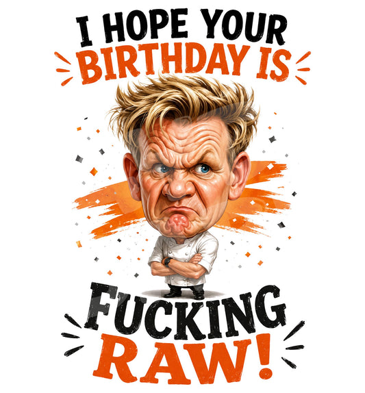 Funny Chef Birthday Card - Idiot Sandwich - back
