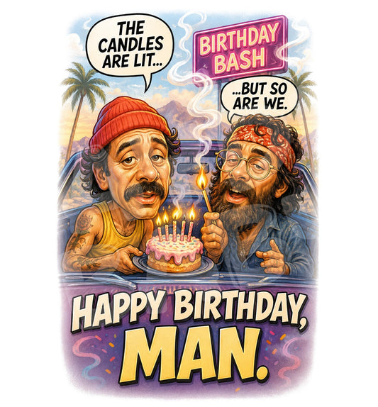 Funny Stoner Birthday Card for Him – Adult Party Humor, Chill Friend Gift