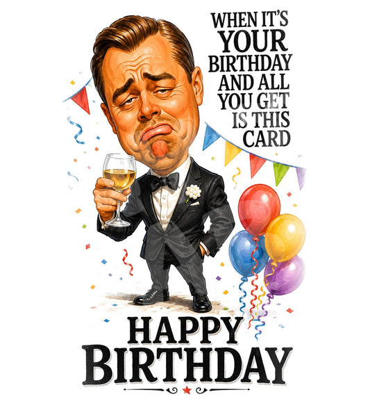 Funny Birthday Card - Sarcastic Birthday Humor - back