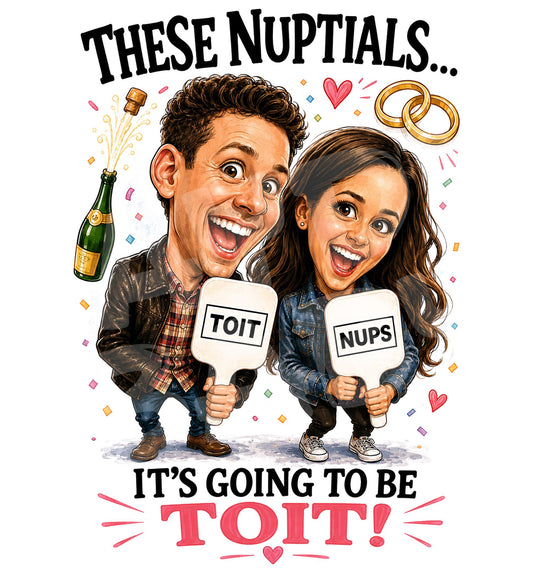 Funny Wedding Card - Toit Newlywed Humor - back