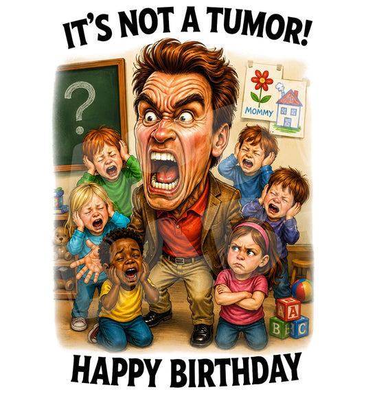 Funny Birthday Card for Him – Sarcastic Classroom Parody, Adult Humor