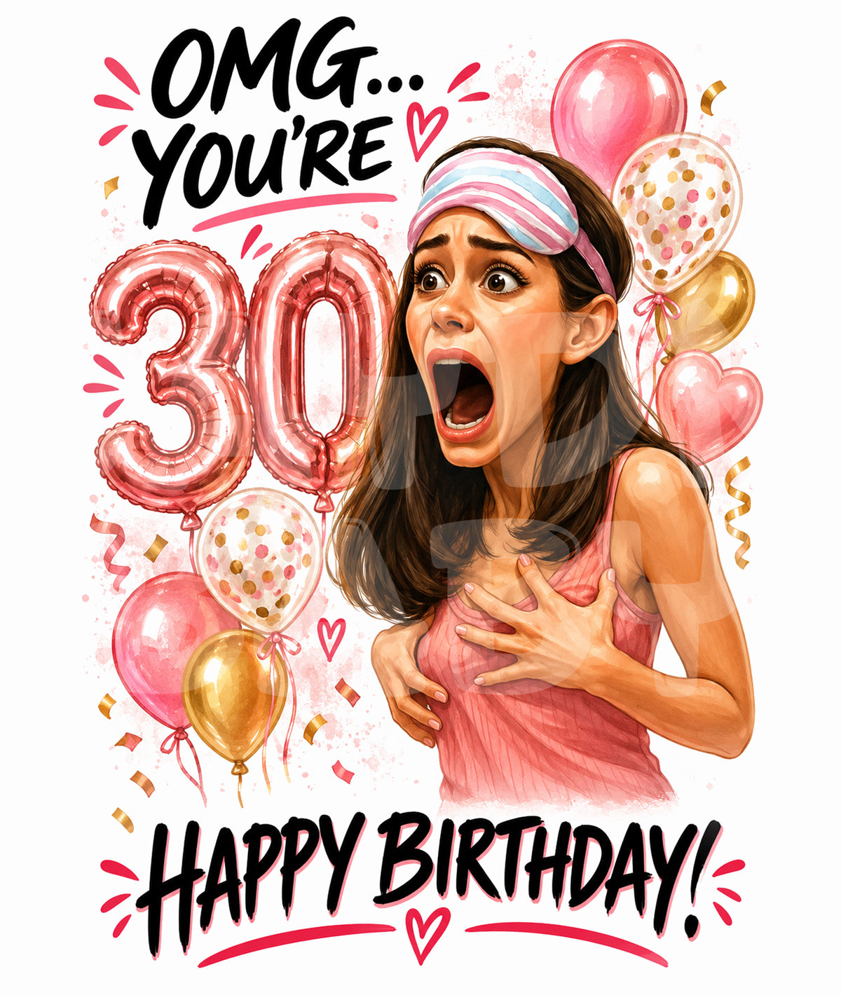 Funny 30th Birthday Card – Inspired by 13 Going On 30 Vibes – Dirty Thirty Greeting – Flirty Card for Her or Best Friend Gift