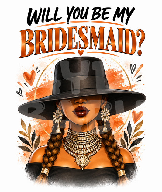 Funny Bridesmaid Proposal Card – Will You BEY My Bridesmaid – Queen-Inspired Invite