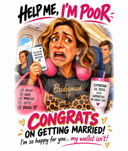 Funny Bridesmaid Wedding Card | To Have & To Hold Screaming Scene | Bridesmaid Meltdown Greeting | Parody Card for Bride or Groom