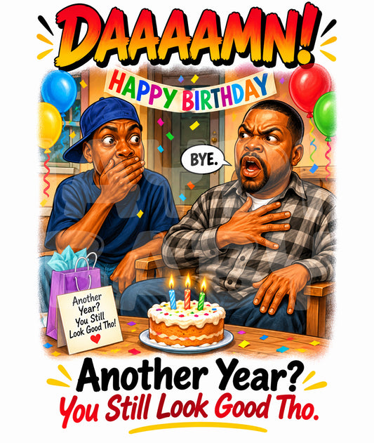 Funny “You’re HOW Old?” Birthday Card – DAAAAAAAMN! Parody for Friends or Family
