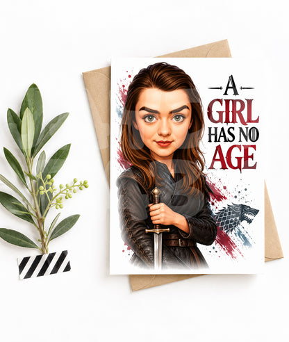Funny Birthday Card – Medieval Stark Parody – Bold Winter Humor Card – Cute Gift for Him Her Best Friend or Anniversary