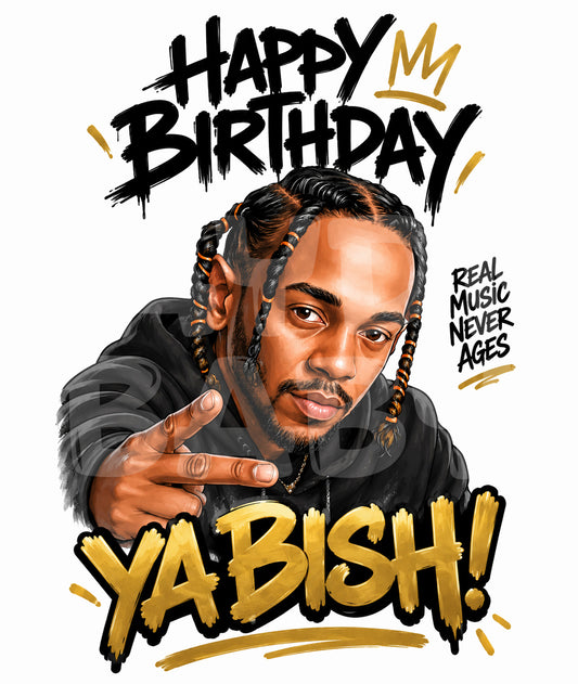 Funny Hip Hop Birthday Card – Inspired by Rap Lyrics and Vibes – Bold Greeting for Him or Her – Cute Pop Culture Gift for Birthday