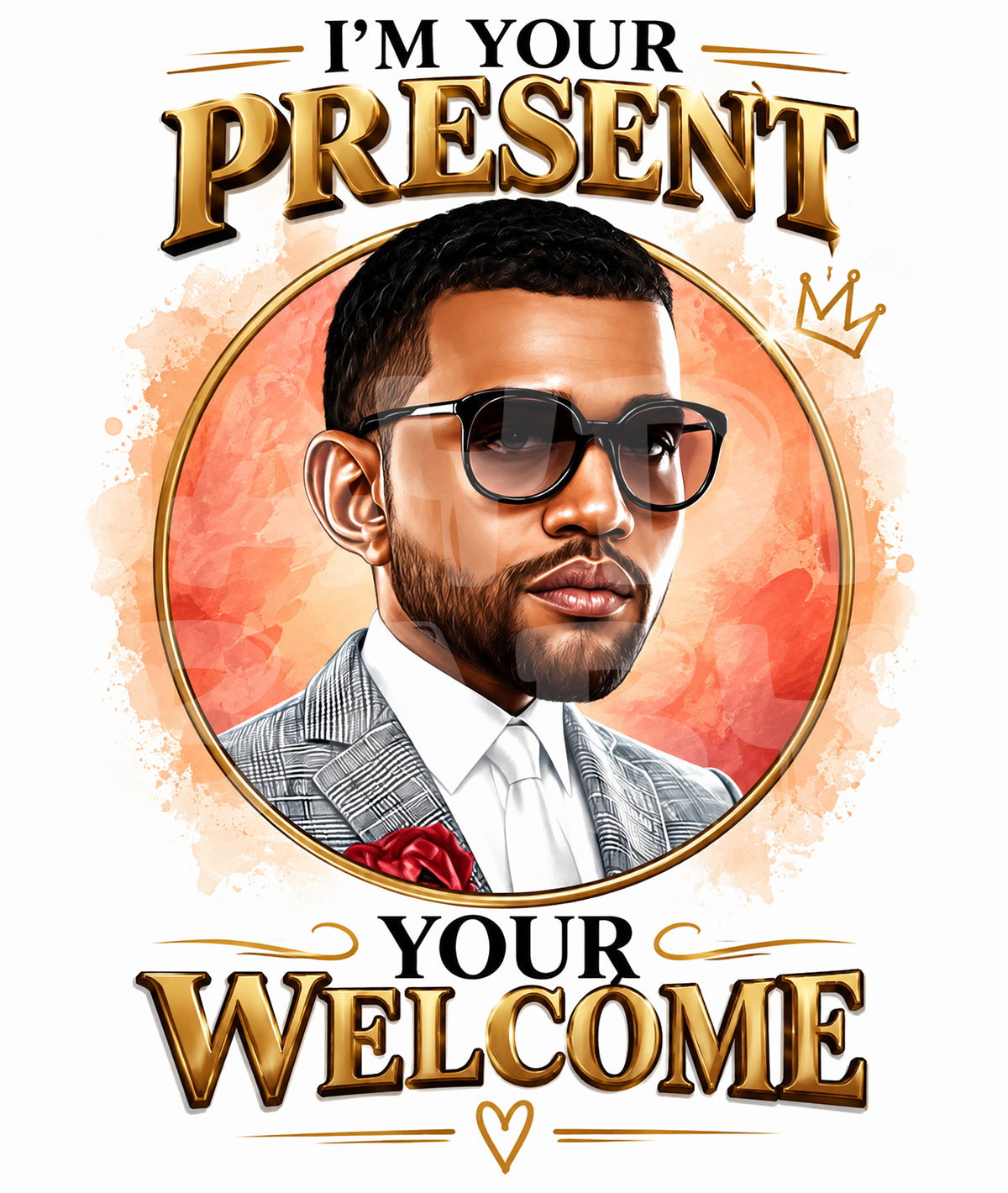 Funny Birthday Card – I’m Your Present You’re Welcome – Bold Love Card for Her or Him – Sarcastic Bday or Anniversary Greeting