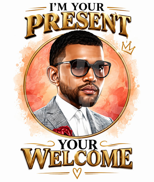 Funny Birthday Card – I’m Your Present You’re Welcome – Bold Love Card for Her or Him – Sarcastic Bday or Anniversary Greeting