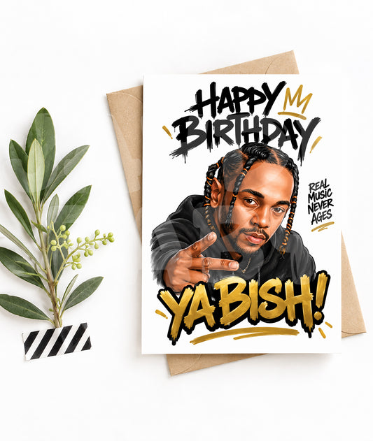 Funny Hip Hop Birthday Card – Inspired by Rap Lyrics and Vibes – Bold Greeting for Him or Her – Cute Pop Culture Gift for Birthday