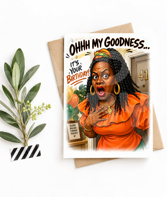 Funny 90s Birthday Card for Her – Sassy Throwback Comedy Gift