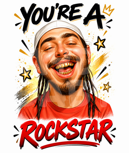 Funny Rockstar Birthday Card – Hilarious Music Parody – You’re a Rockstar Greeting