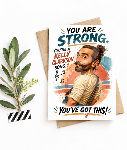 Funny Encouragement Card | “You’re a Power Ballad Song” Parody | You’ve Got This! | Jaydn Baby LLC