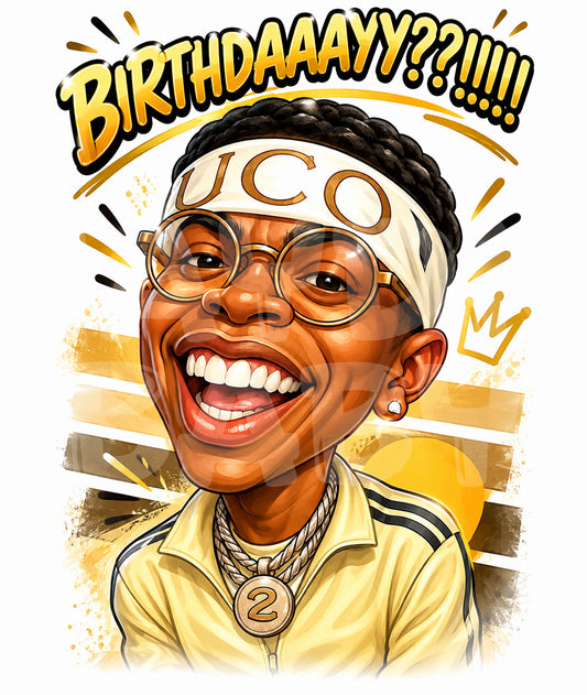 Funny Birthday Card for Him or Her – Hilarious Guy with Glasses – Retro Swag Happy Birthday Greeting