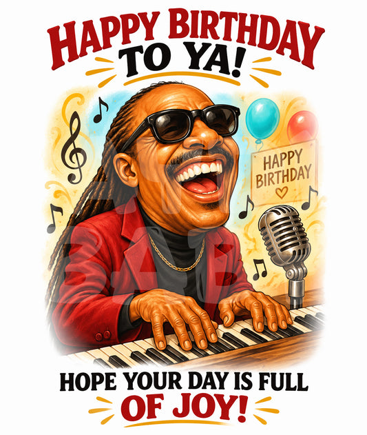 Joyful Birthday Card – Happy Birthday To Ya Funny Singer Card – Soulful Music Greeting Card for Birthdays