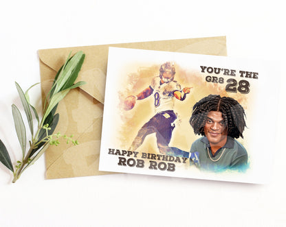 Custom Greeting Card with Your Photo – Personalized Caricature for Any Occasion – Funny, Unique Card for Loved Ones