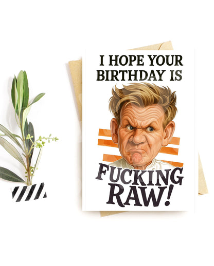 Funny Birthday Card – Idiot Sandwich Parody – Bold Love Card with Chef Humor – Sarcastic Meme Greeting for Him or Her