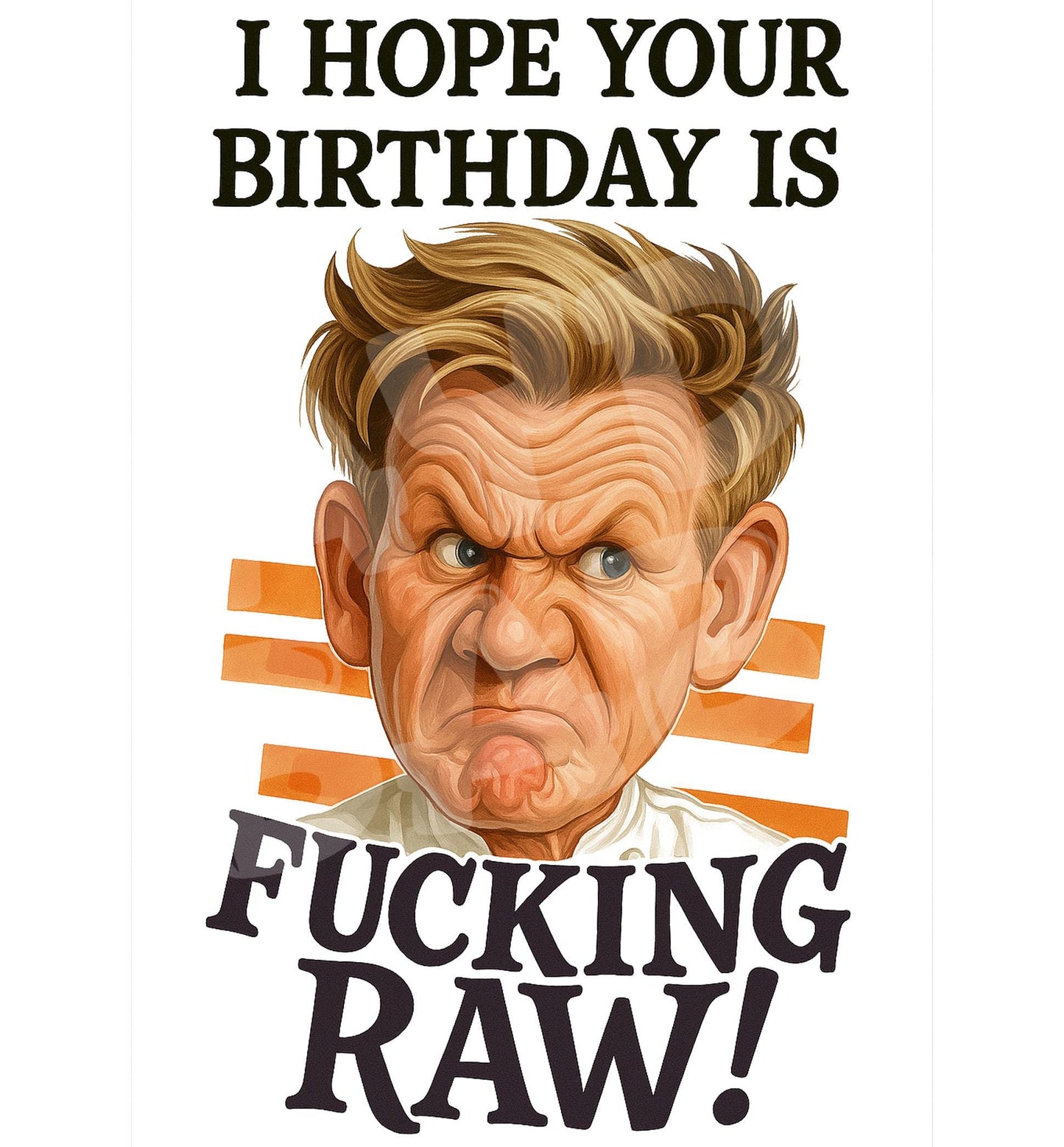 Funny Birthday Card – Idiot Sandwich Parody – Bold Love Card with Chef Humor – Sarcastic Meme Greeting for Him or Her
