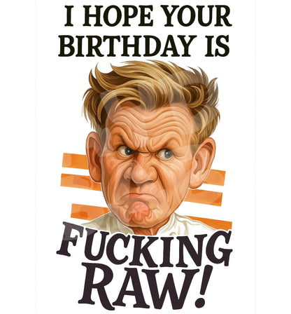 Funny Birthday Card – Idiot Sandwich Parody – Bold Love Card with Chef Humor – Sarcastic Meme Greeting for Him or Her