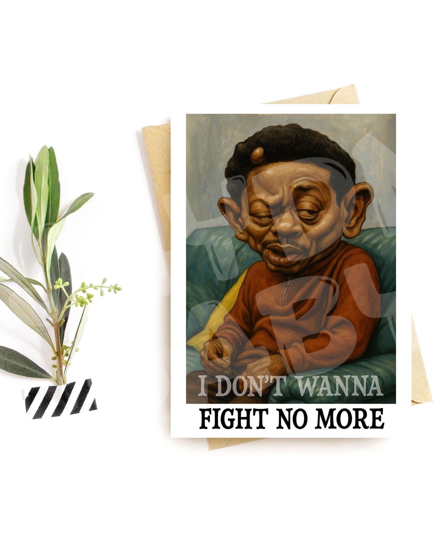 Funny “I Don’t Wanna Fight No More” Card – Parody Greeting Inspired by Classic Sitcom Scene – Hilarious Birthday or Just Because Card
