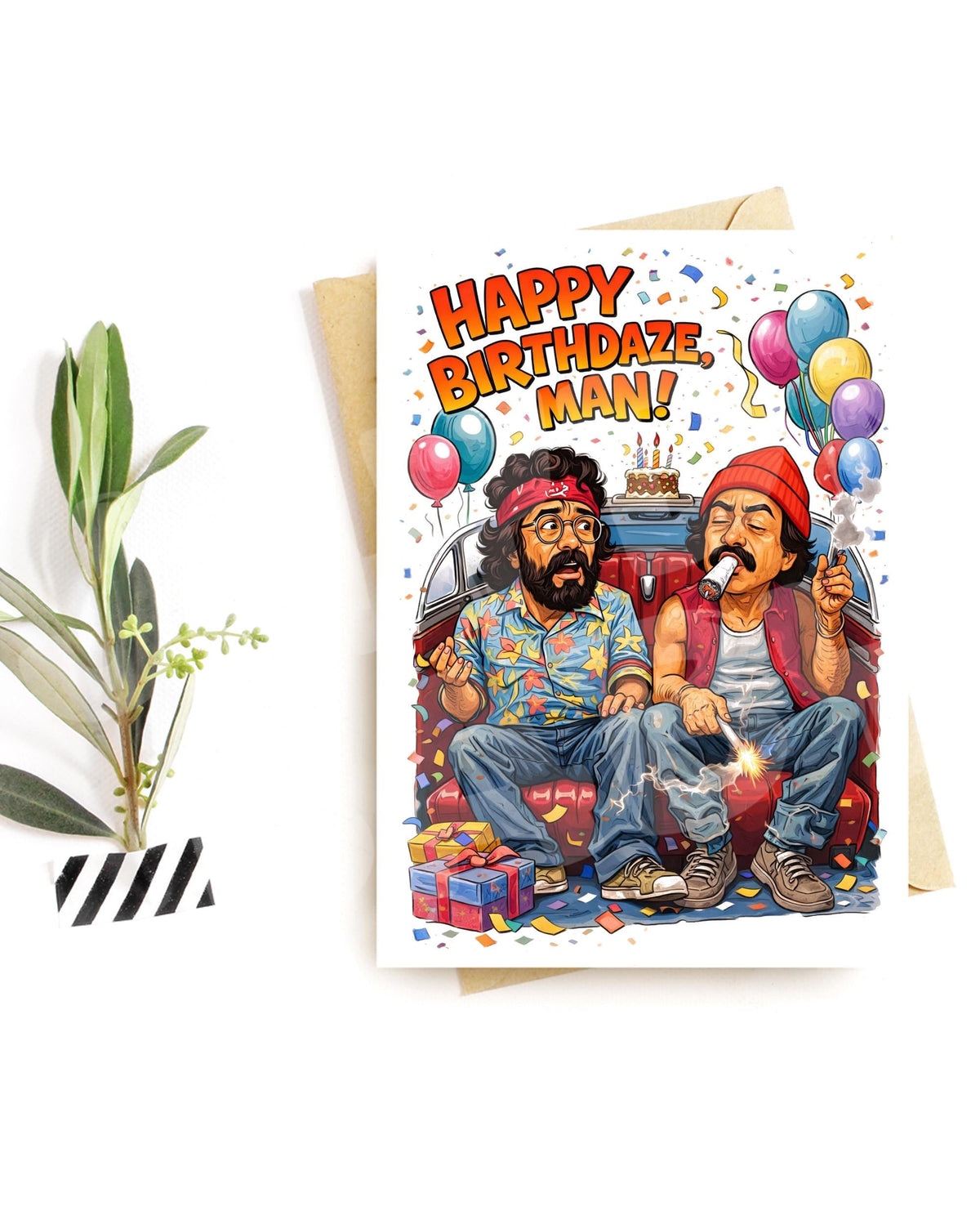 Funny Birthday Card for Him – Retro Adult Humor Parody for Friend or Brother