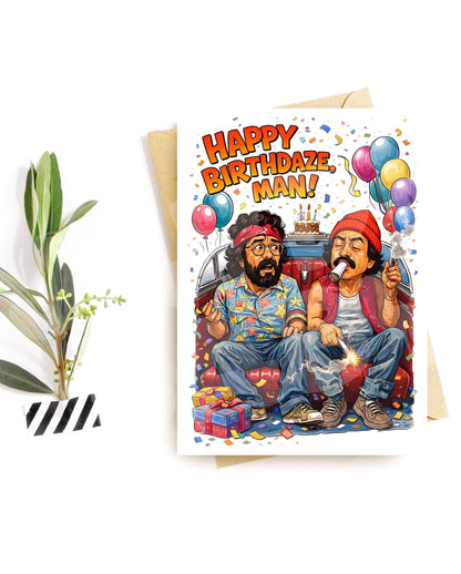 Funny Birthday Card for Him – Retro Adult Humor Parody for Friend or Brother