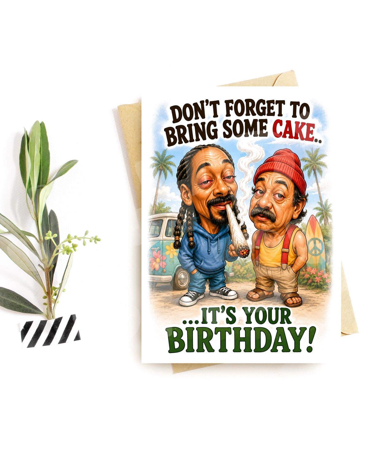 Funny Stoner Birthday Card – Weed Humor Gift for Friend, Brother or Smoker