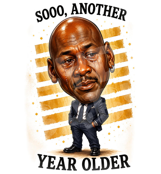Sooo Another Year Older Funny Birthday Card - close up