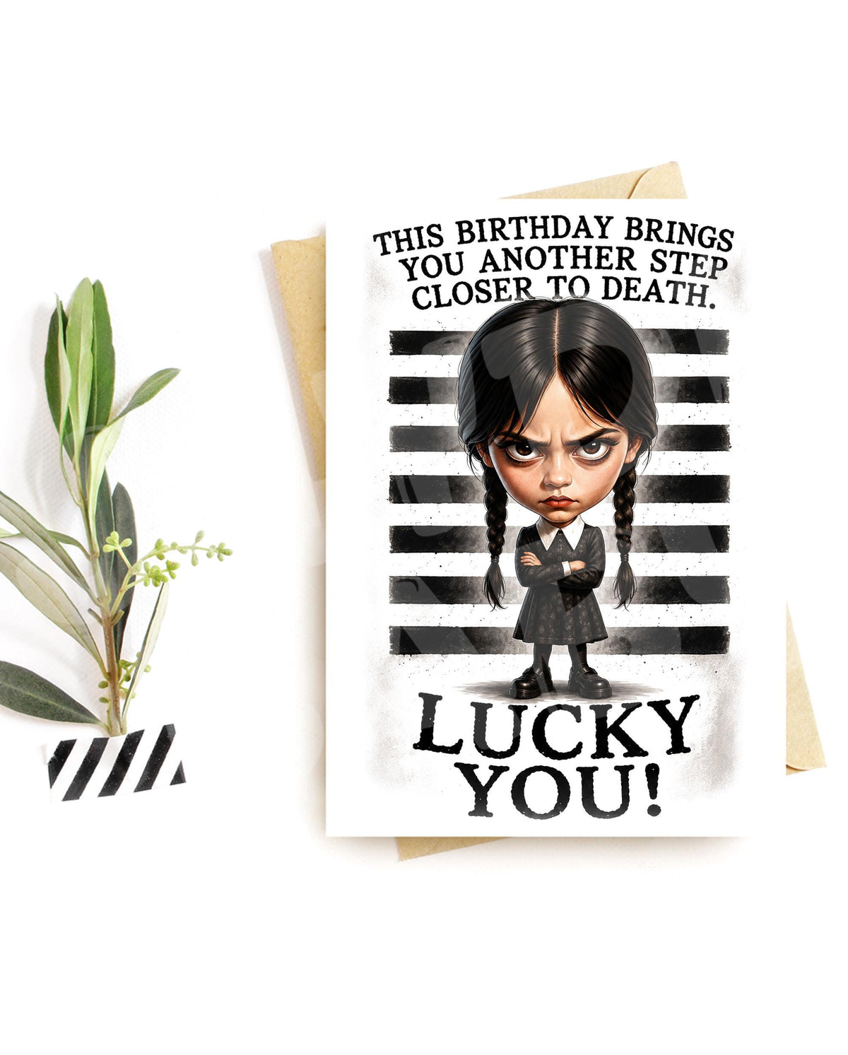 Funny Gothic Birthday Card - Dark Humor