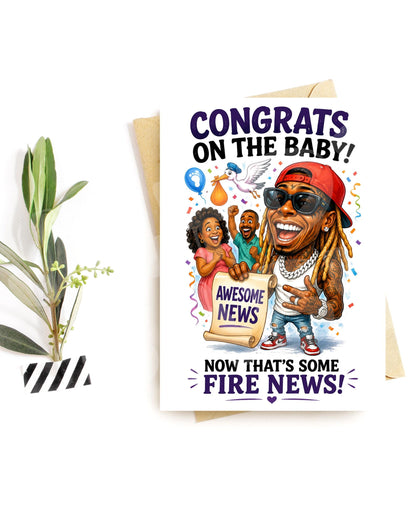 Funny New Baby Card - Congratulations for New Parents