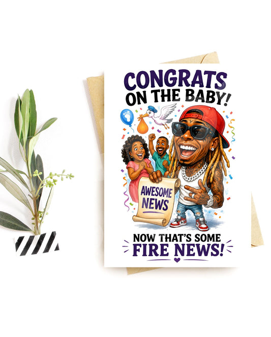 Funny New Baby Card - Congratulations for New Parents