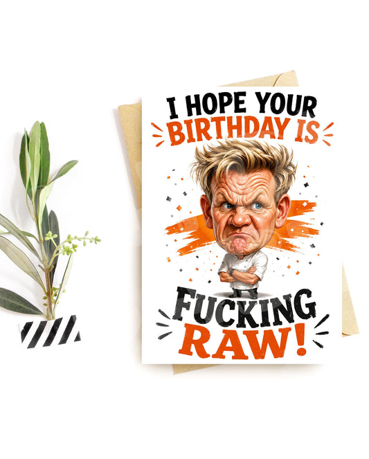 Funny Chef Birthday Card - Idiot Sandwich