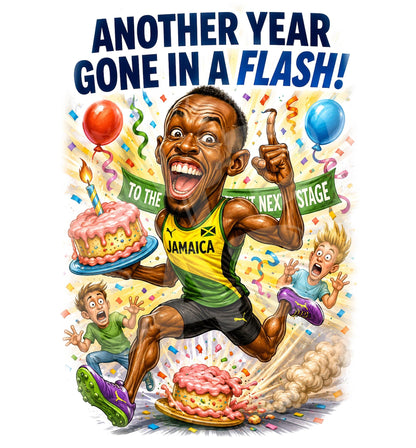 Funny Runner Birthday Card for Him – Running Humor Gift for Athlete