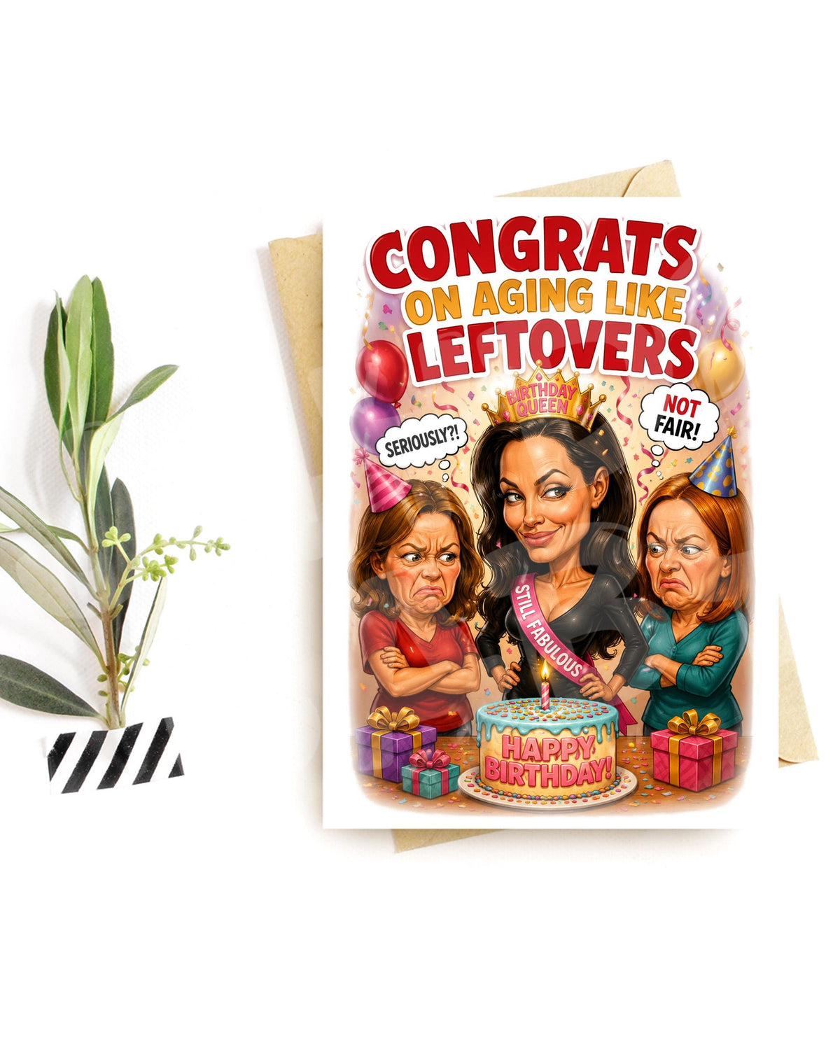 Funny Birthday Card for Her – Savage Aging Humor for Best Friend