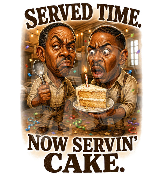 Funny Prison Birthday Card – Served Time Cake Humor, Sarcastic Gift for Him