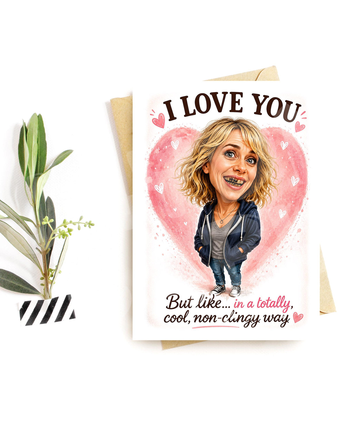 Funny Sarcastic Love Card - Non-Clingy Romance