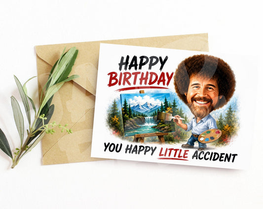 Funny Birthday Card for Artist - Painting Humor