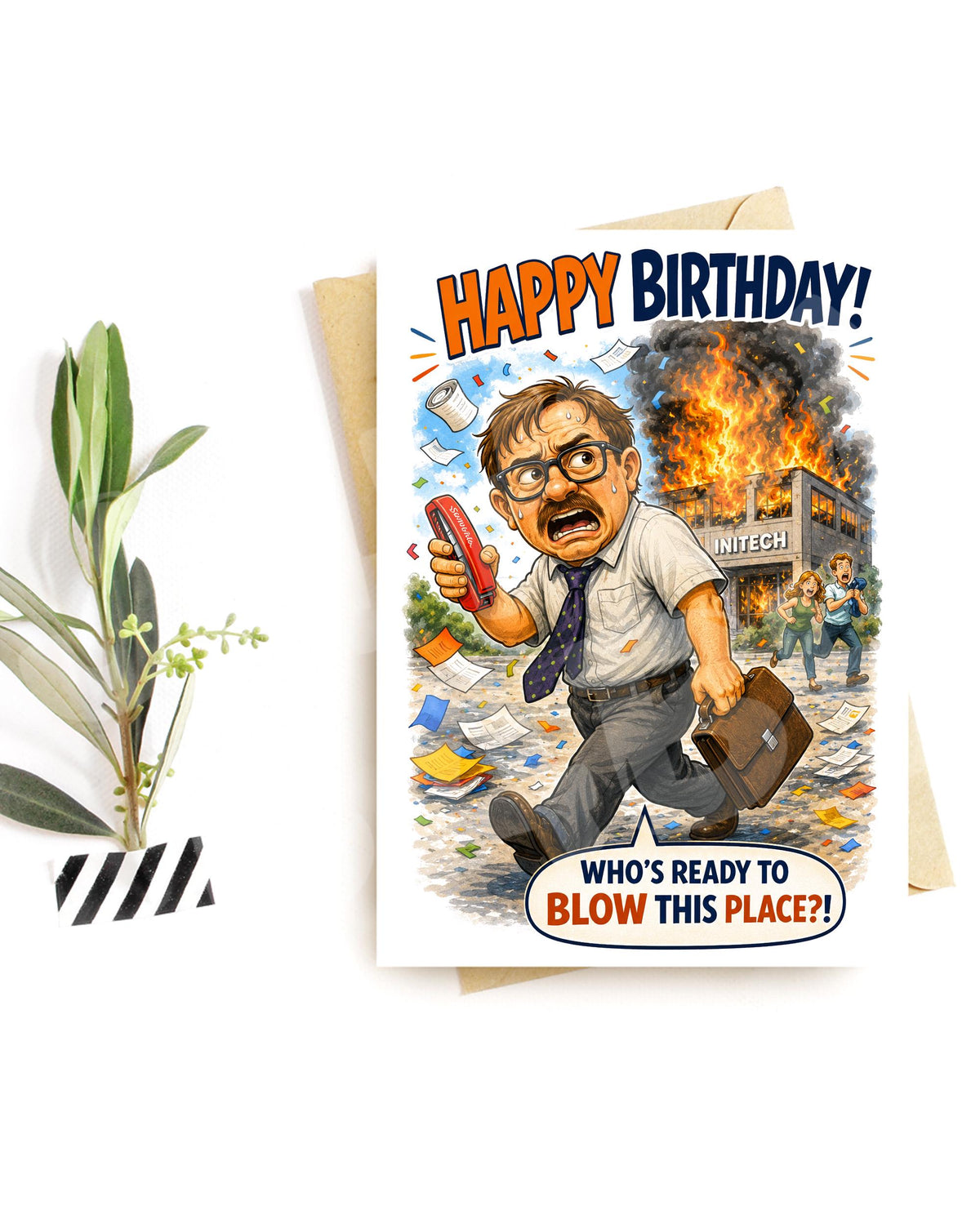 Funny Coworker Birthday Card - Office Humor
