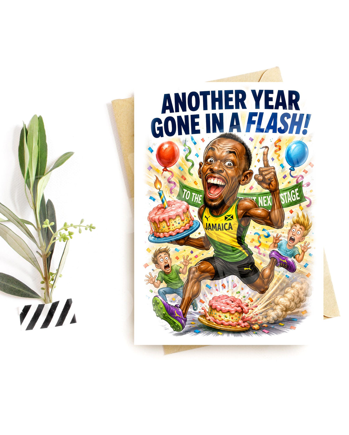 Funny Runner Birthday Card for Him – Running Humor Gift for Athlete