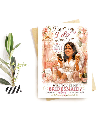 Funny Bridesmaid Proposal Card