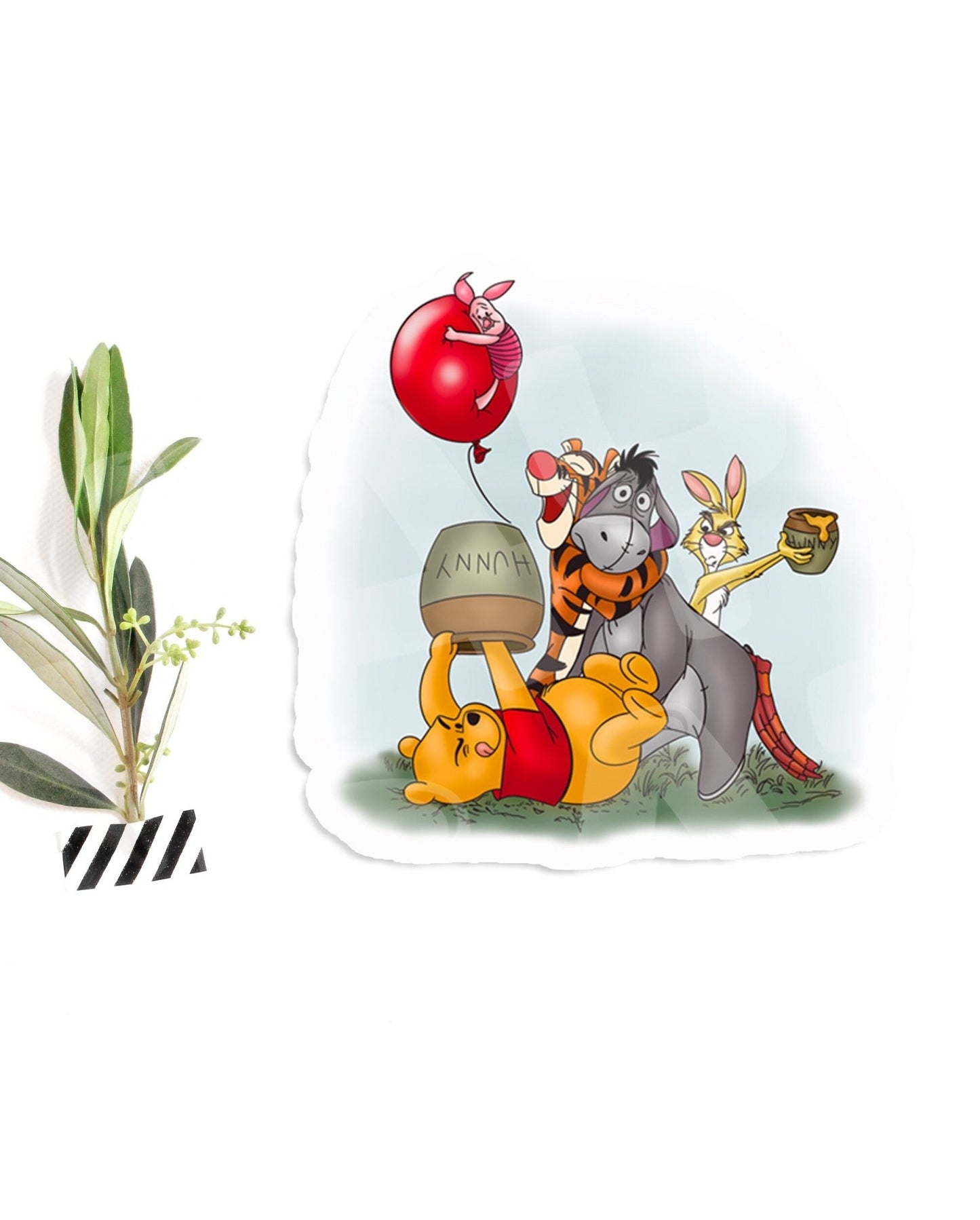 8 Winnie the Pooh Stickers - Jaydn Baby