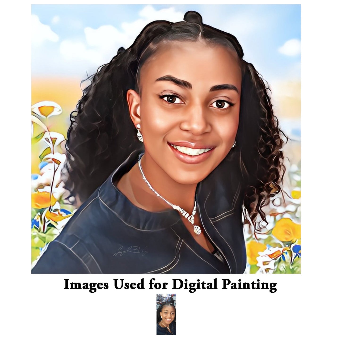 CUSTOM Digital Painting - Jaydn Baby