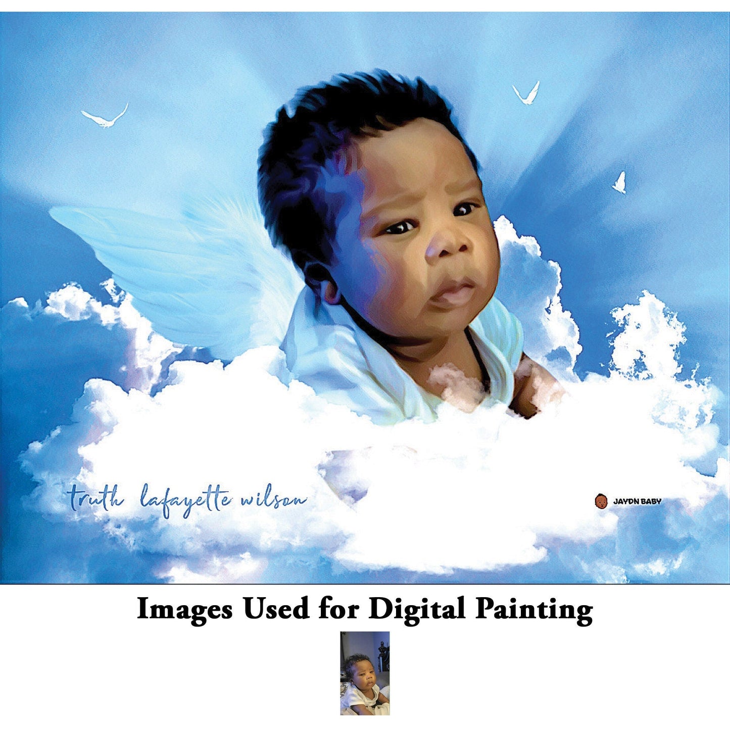 CUSTOM Digital Painting - Jaydn Baby