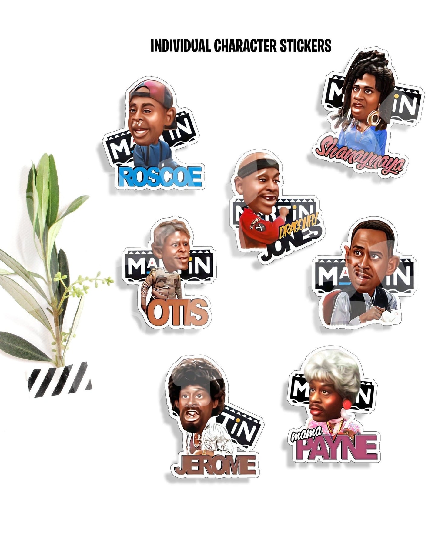 Funny Individual Die Cut Martin Stickers - Jaydn Baby